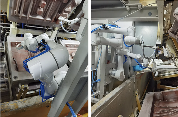 AG庄闲机器人座椅脱模机六轴喷涂机器人